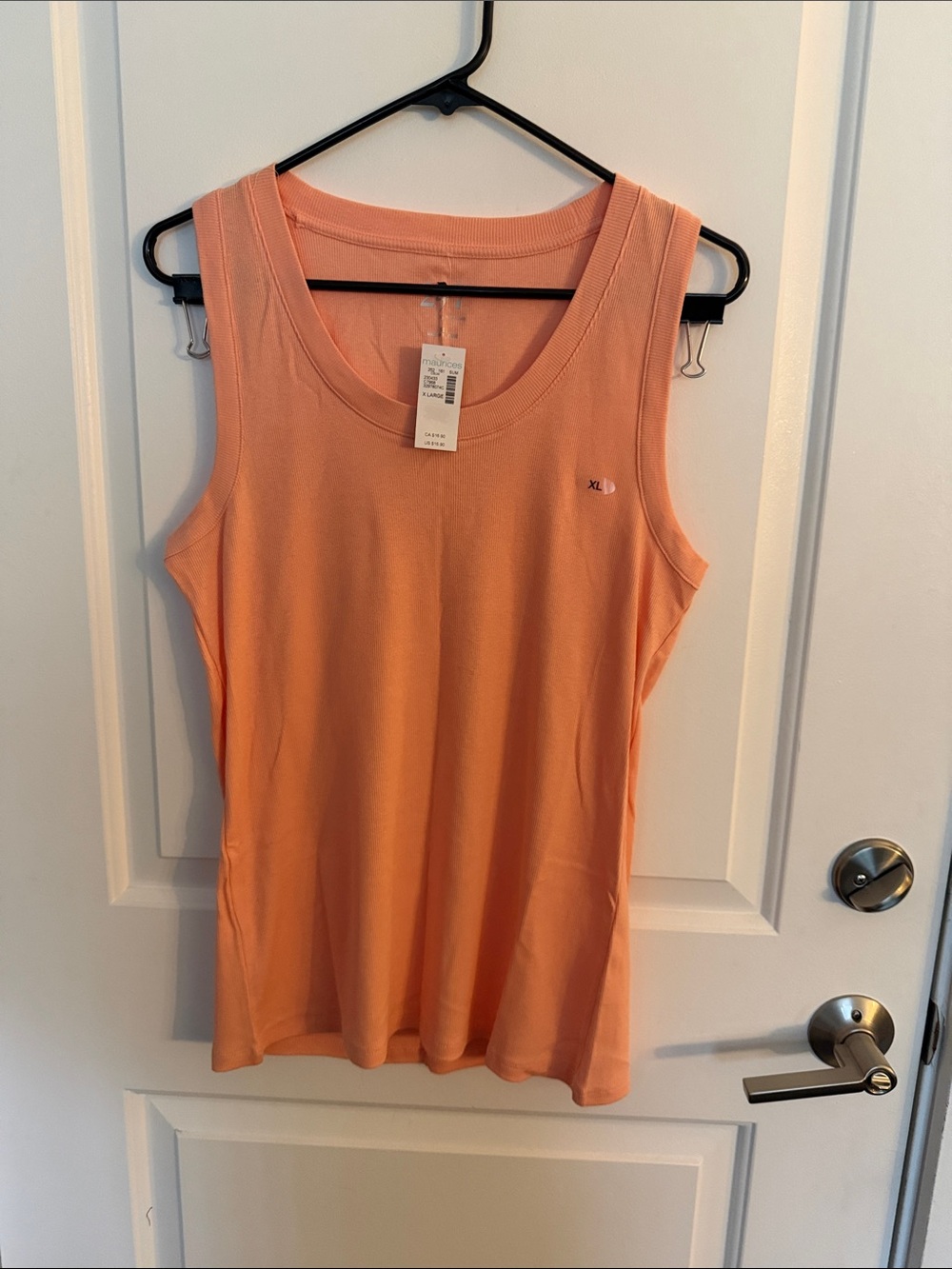 Maurices Women's Sleeveless Tank Top - Peach